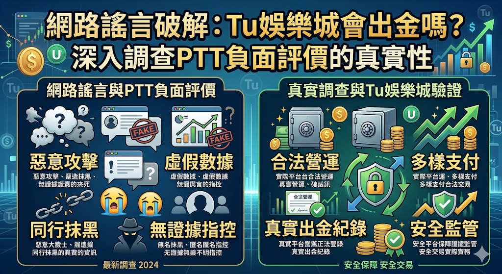 網路謠言破解：Tu娛樂城會出金嗎？深入調查PTT負面評價的真實性