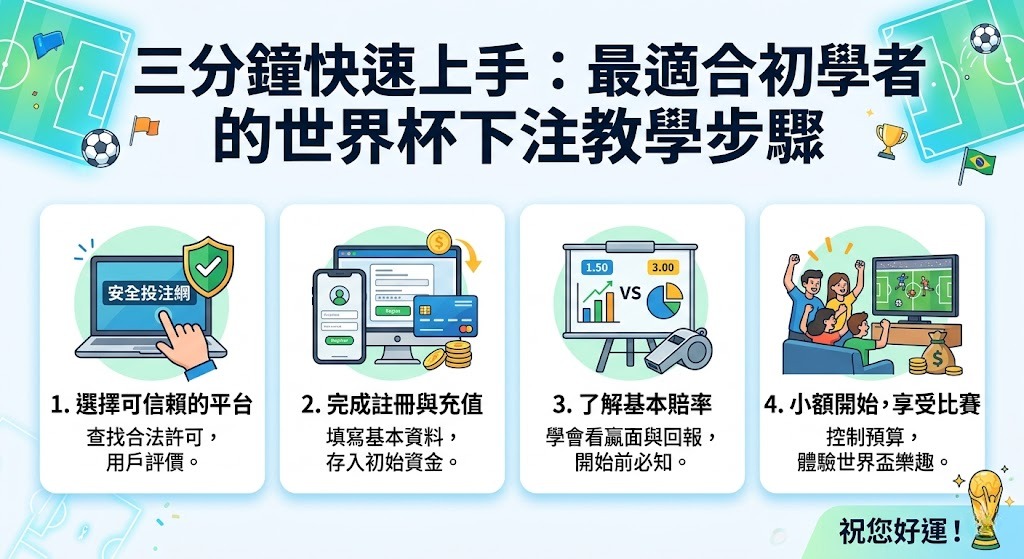 最適合初學者的世界杯下注教學步驟 最適合初學者的世界杯下注教學步驟