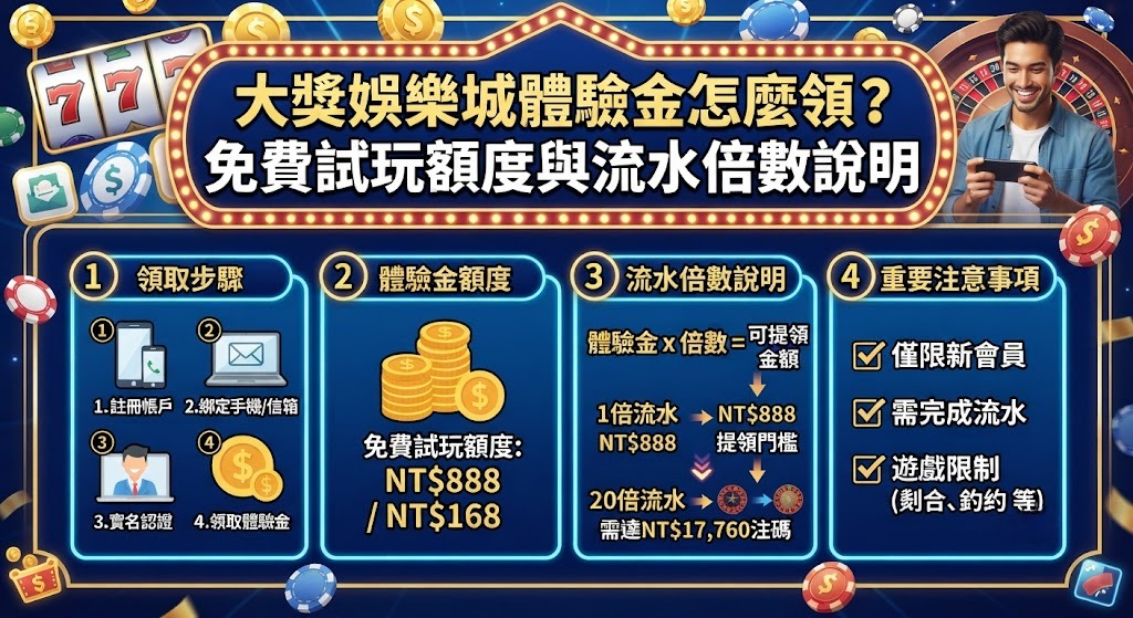 立即領取大獎娛樂城體驗金 立即領取大獎娛樂城體驗金
