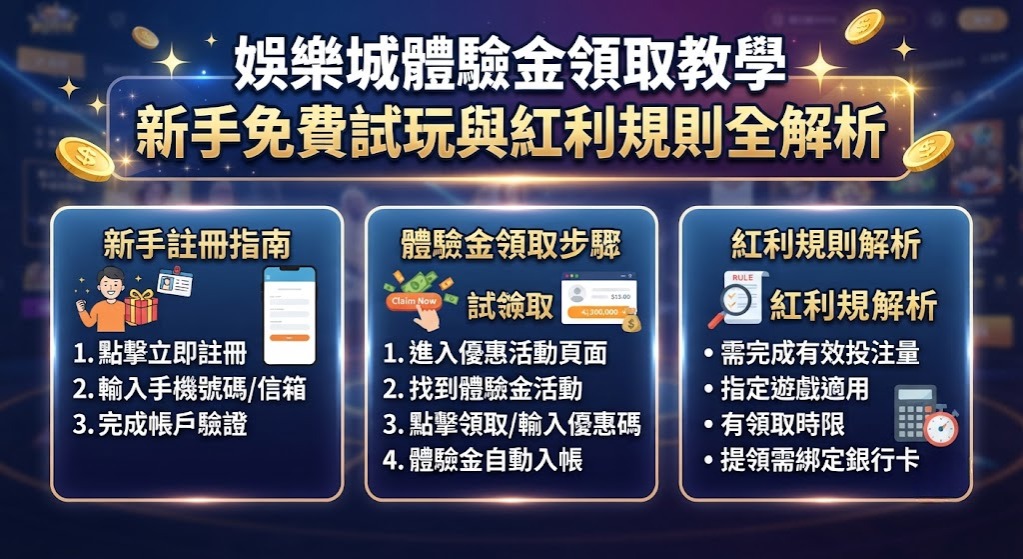 新手免費試玩與紅利規則全解析 新手免費試玩與紅利規則全解析